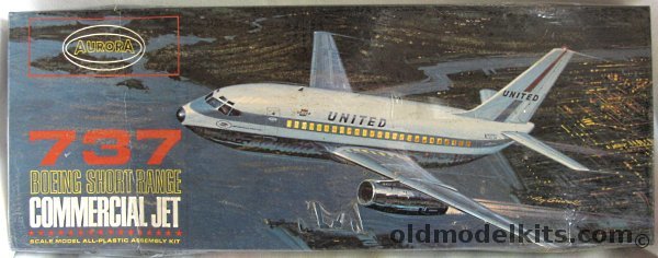 Aurora 1/72 Boeing 737 United Airlines, 359-249 plastic model kit